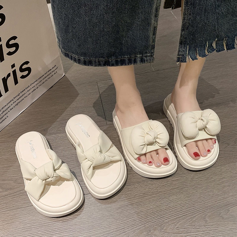 Sandal Đế Dày Phong Cách Hàn Quốc Thời Trang Mùa Hè 2023 Cho Nữ Size 32 33 34