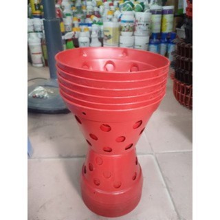 Set 5 chậu nhựa giả gốm- chậu giả đất trồng lan f14