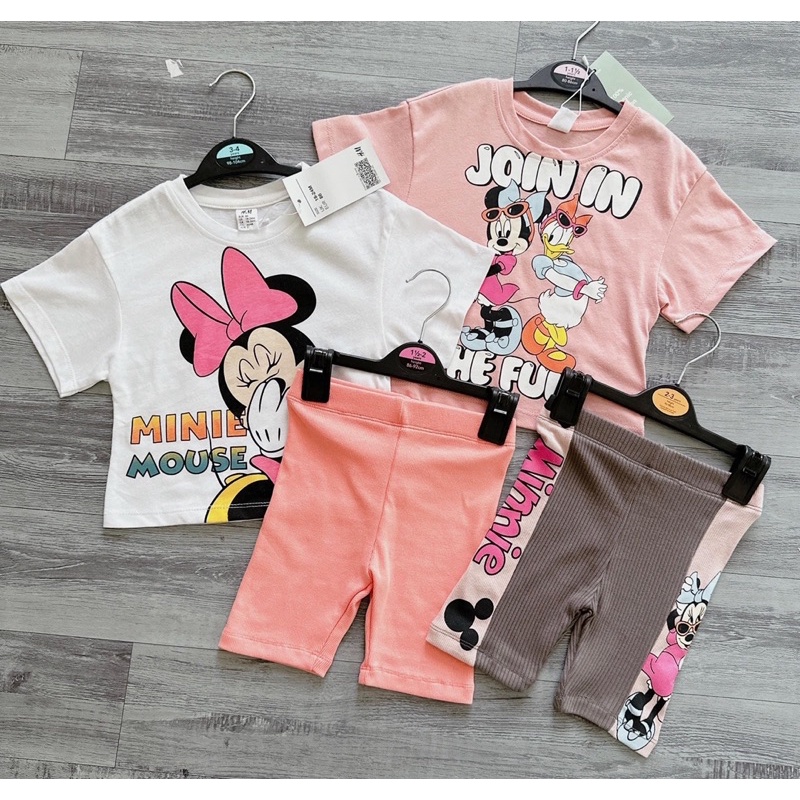 SBG 201 - SET BỘ MINNIE - Donald NGẮN - LEGGING - XUHASHOPBABY