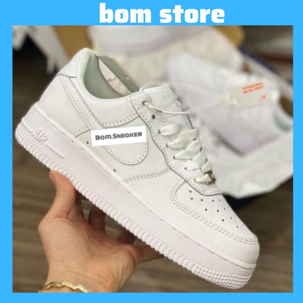 Giày Thể Thao AF1 Trắng, Giày Sneaker Air Force 1 Full Trắng Nam Nữ Siêu Hot Dễ Phối Đồ Dùnh Để Đi Chơi Đi Học Hot 2023