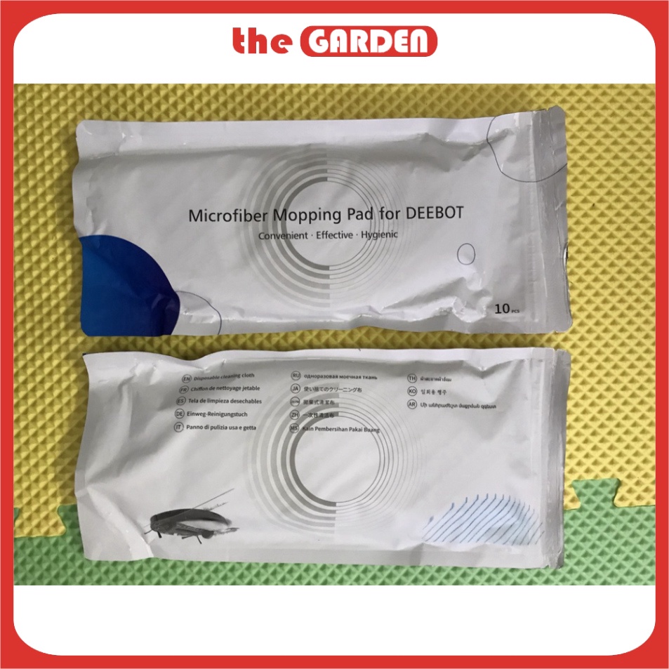 Túi 10 Khăn lau rung ướt Diệt Khuẩn Ecovacs chính hãng T8 Aivi – T8 Power - T9 Aivi – T9 –T9 Max – T8Aivi Plus –T9 Aivi.