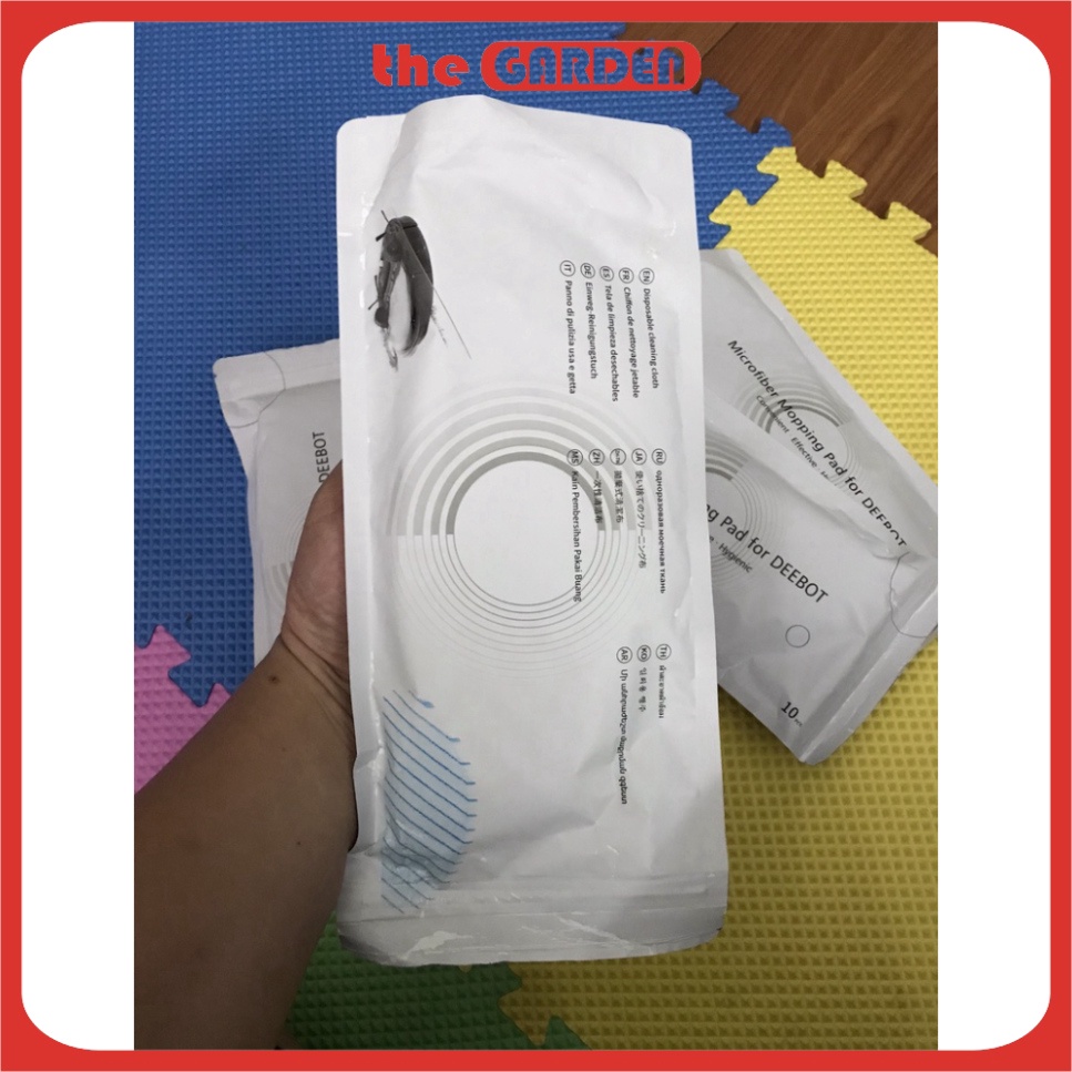 Túi 10 Khăn lau rung ướt Diệt Khuẩn Ecovacs chính hãng T8 Aivi – T8 Power - T9 Aivi – T9 –T9 Max – T8Aivi Plus –T9 Aivi.