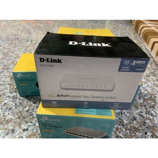 Switch chia mạng dlinh 8 port tốc độ gigabit 10/100/1000mbps vỏ nhựa
