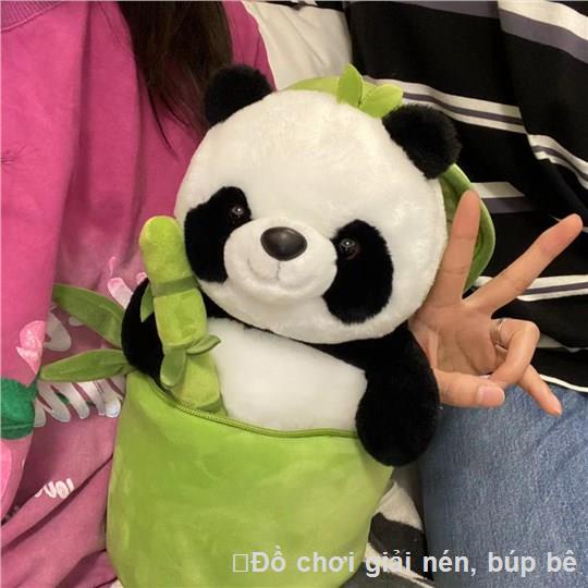 Gấu Trúc Douyin Trong Ống Tre Với Ống Tre Búp Bê Gấu Trúc Cầm Tre Panda Trẻ Em Bé Gái Quà Tặng Sinh Nhật Đồ Chơi Sang Tr