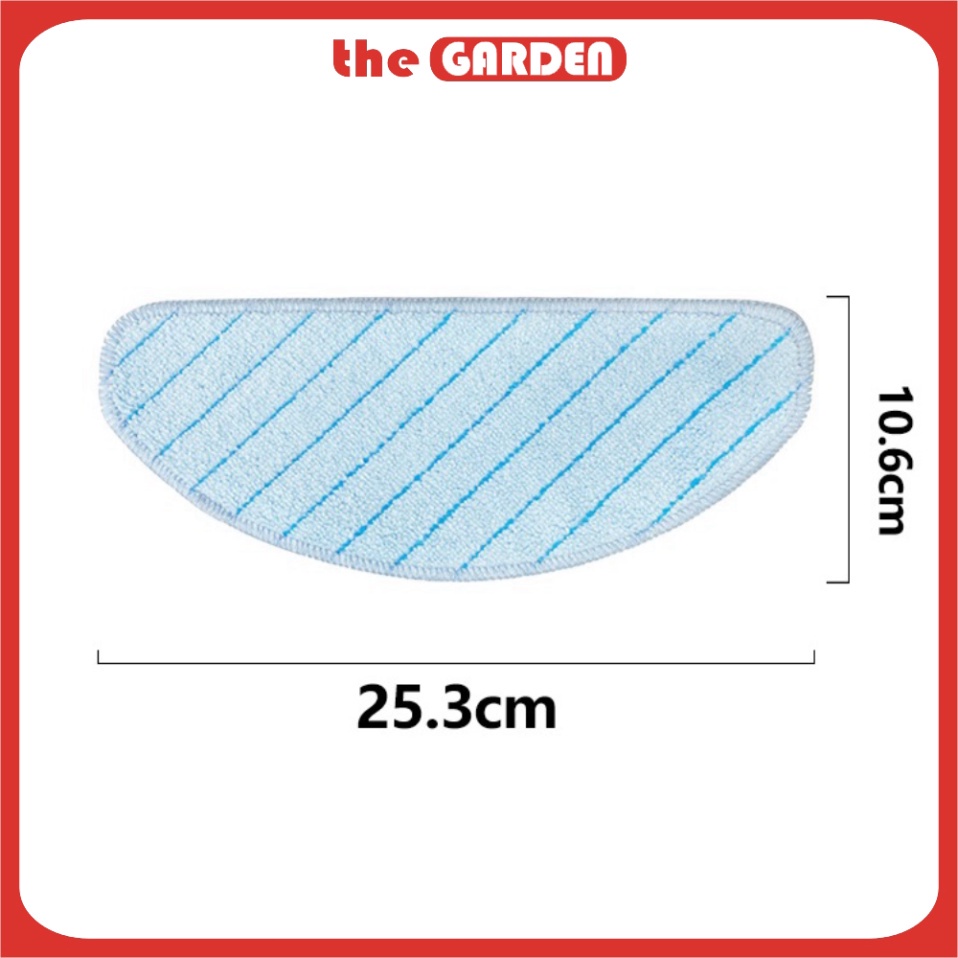 Khăn lau rung giặt nhiều lần cho robot hút Bụi Ecovacs Deebot T8-T9 Aivi, Max, Power, Aivi-Ozmo T8-Ozmo T9.