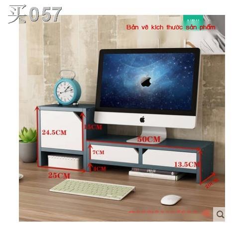 【HOT】﹍♟Giá nâng cao màn hình hiển thị máy tính khung cơ sở bàn phím để hoàn thiện lưu trữ khay kệ