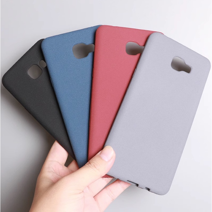 Ốp Điện Thoại TPU Mềm Nhám Màu Trơn Chống Dấu Vân Tay Cho Samsung Galaxy C5 C7 C9 Pro