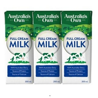 Thùng 24 hộp sữa australia own full cream 200ml