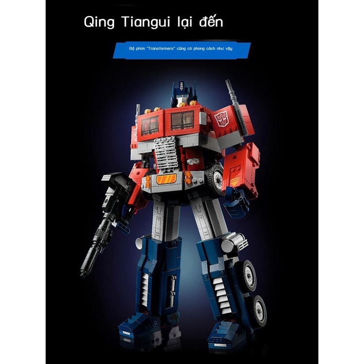 Optimus Prime khối xây dựng mô hình biến dạng Mech King Kong robot xe lắp ráp đồ chơi trẻ em xếp hình b