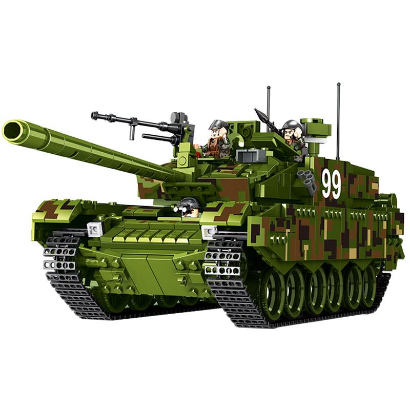 Bé Trai Series Khối Xây Dựng Quân Sự 99A Điều Khiển Từ Xa Lớn Và Khó Mô Hình Xe Tăng Lê Xếp Hình Đồ Chơi Trẻ Em
