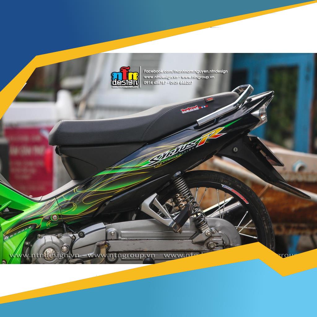 Tem rời SIRIUS đen xanh lá - Mẫu tem lửa