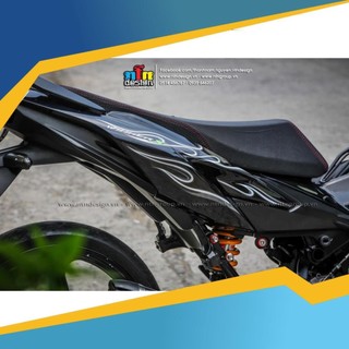 Tem rời mẫu lửa trắng xám cho Winner X đen - tem 2023