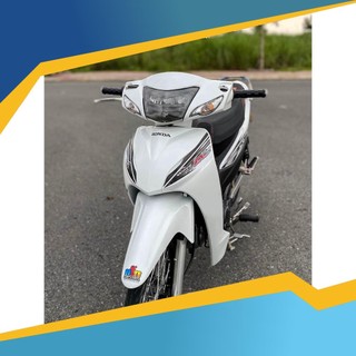 Tem rời Wave Alpha 110 trắng - mẫu lửa đen