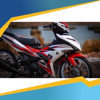 Tem rời Y15ZR cho Exciter 150 trắng đỏ đen cao cấp
