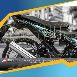 Tem rời Satria đen - hayabusa xanh ngọc cực ngầu