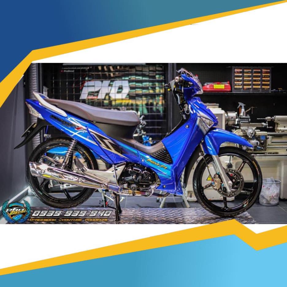 Tem rời mẫu Wave 125i Thái cho Future neo xanh - tem Candy cao cấp