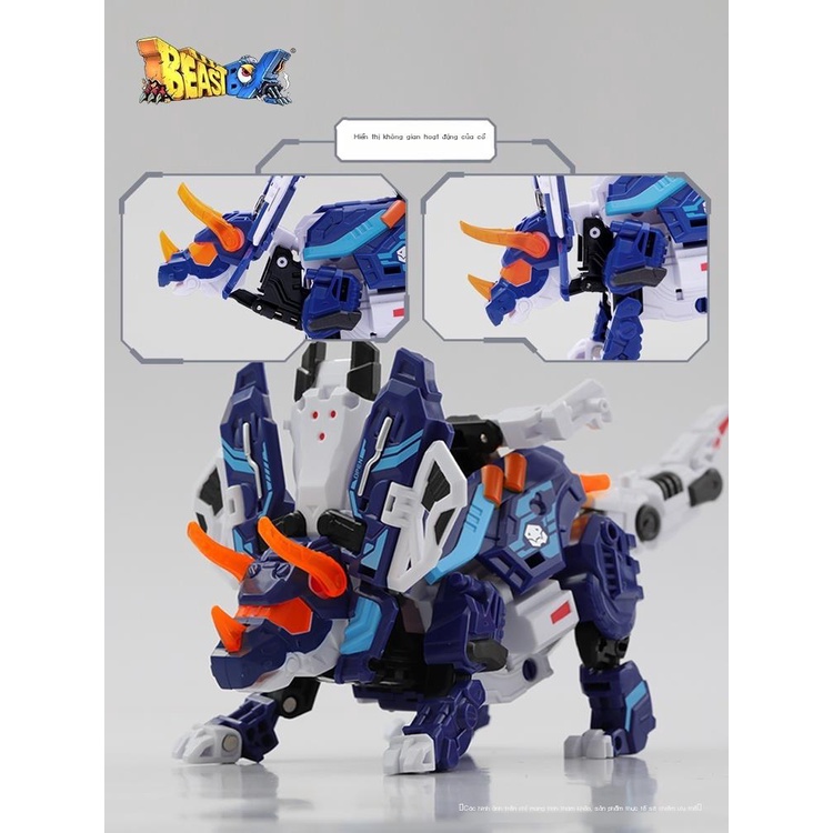 Beast Box Series Mô hình lắp ráp đồ chơi biến dạng Sigma Triceratops Guochuang Mecha
