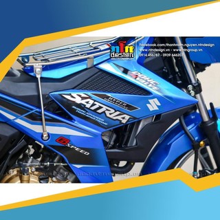 Tem Rời Dán Xe Raider FI Mẫu Xanh Đen