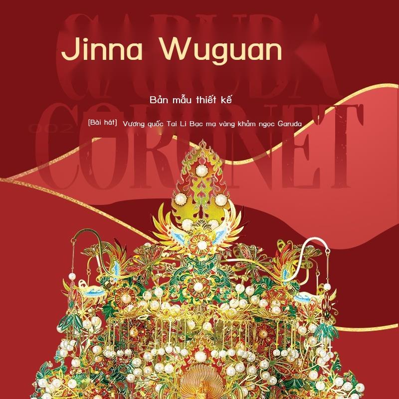 Chiến đấu mát vàng-cánh chim vương miện 3D ba chiều kim loại trò chơi ghép hình lắp ráp mô hình mười dặm màu đ