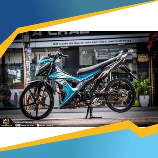 Tem rời Sonic - Mẫu RS150 xanh bạc đen