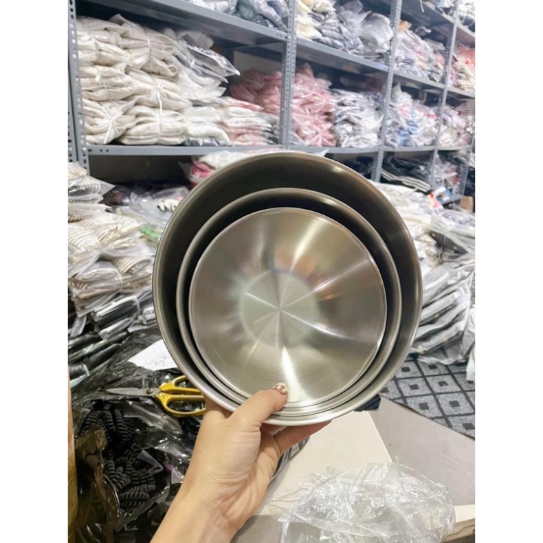 SÉT 3 CHẬU TRỘN INOX 3 SIZE