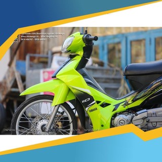 Tem rời RC xanh chuối siêu cho Sirius xăng cơ xanh đen
