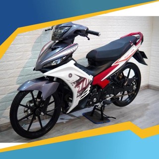 Tem rời dán xe exciter 135 2011 mẫu số 10 zin xám trắng đỏ cực chuẩn zin