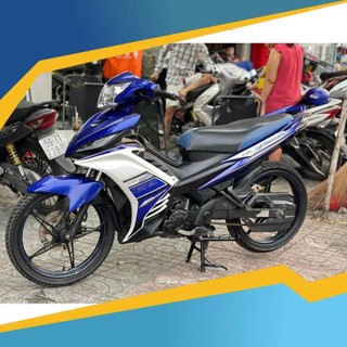 Tem rời dán xe exciter 135 mẫu zin 2012 trắng xanh gp chuẩn zin