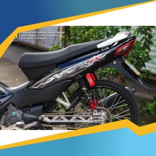Tem rời Wave Alpha 110 - mẫu lửa xám trắng đen 2023