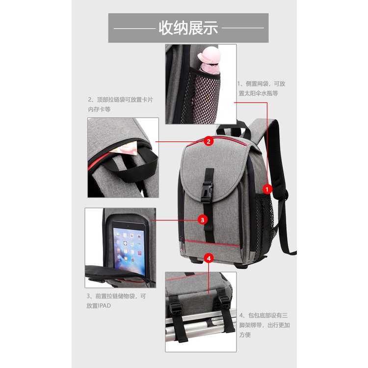 Ba Lô Đựng Máy Ảnh Canon Chuyên Dụng Đa Năng