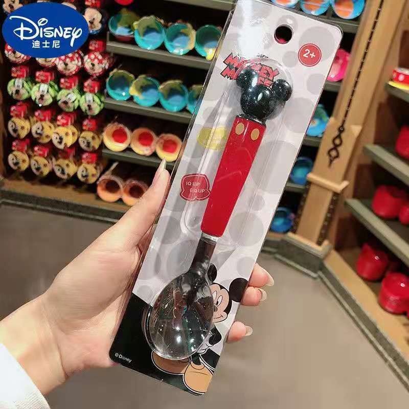 Muỗng Ăn Cơm Ba Chiều Bằng Thép Không Gỉ 304 Hình Disney Elsa Cho Bé