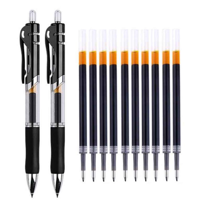 Combo bút bi gel đủ màu  ngòi 0.5mm có thể thu gọn cho văn phòng và trường học