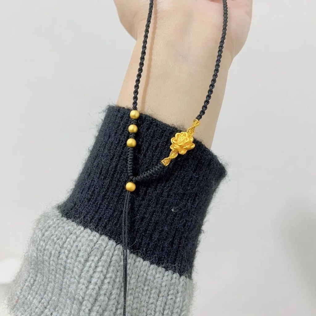 Vòng cổ Mặt Hình Hoa Sen Màu Vàng Thiết Kế Mới Cao Cấp Thời Trang