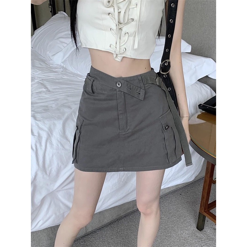Jiashucheng Chân Váy Ngắn Thiết Kế Mới Thời Trang Theo Phong Cách Mỹ Cho Nữ