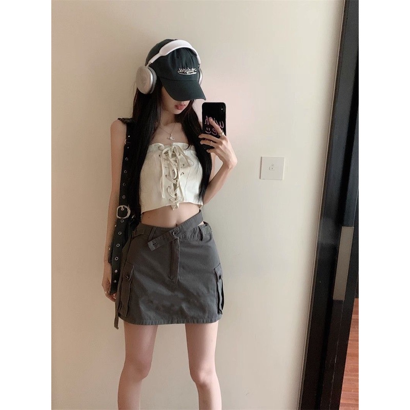 Jiashucheng Chân Váy Ngắn Thiết Kế Mới Thời Trang Theo Phong Cách Mỹ Cho Nữ