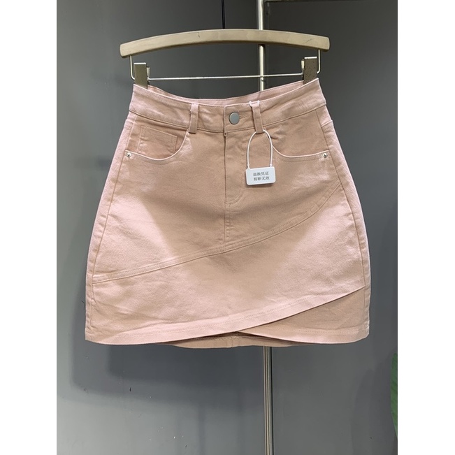 Chân váy chữ A JSC denim cotton có co giãn thời trang mùa hè dành cho nữ