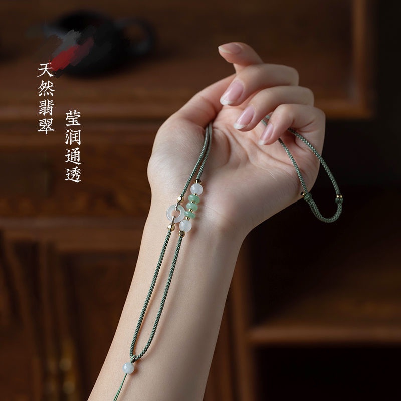 Mặt Dây Chuyền Bằng Ngọc Bích Cao Cấp Có Thể Điều Chỉnh