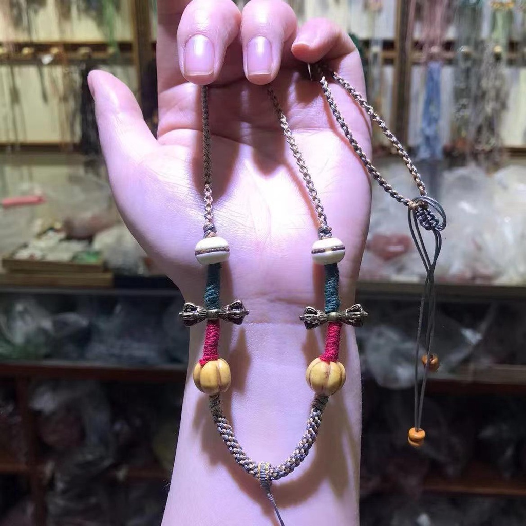 Vòng cổ Sáp Ong Hetian jade Thangka Thông Dụng Làm Mặt Dây Thừng Công Nghiệp Tây Tạng Hạng Nặng Cho Nữ a