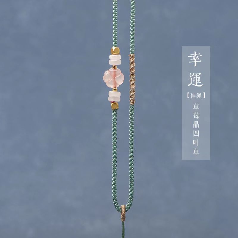 Dây Xích Mặt Cỏ Bốn Lá Nhỏ Tự Làm Thủ Công