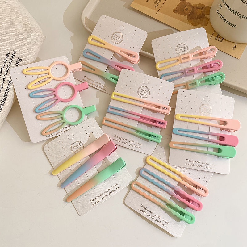 Kẹp Tóc Màu Sắc Cầu Vồng Xinh Xắn Cho Nữ