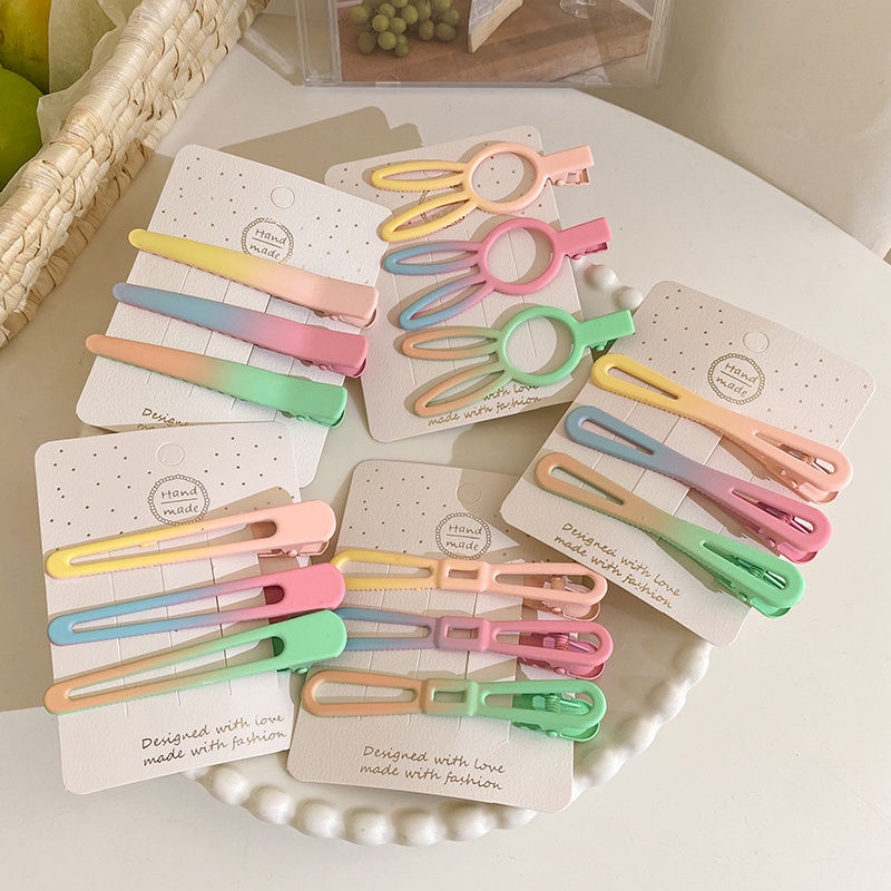 Kẹp Tóc Màu Sắc Cầu Vồng Xinh Xắn Cho Nữ