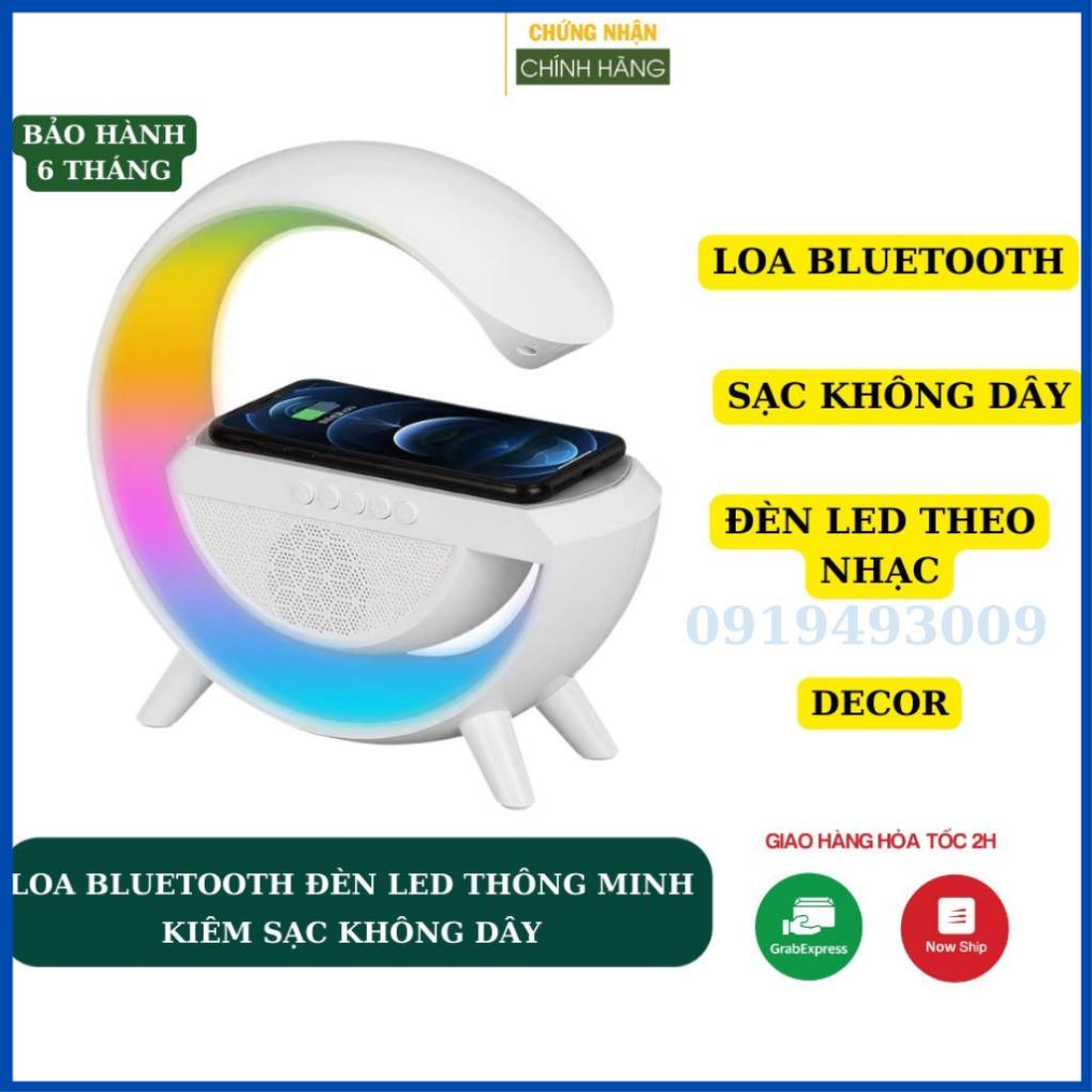 Loa bluetooth kiêm đèn led thông minh, sạc không dây cho điện thoại sử dụng loa nghe nhạc bàn sạc điện thoại TÀI SHOP