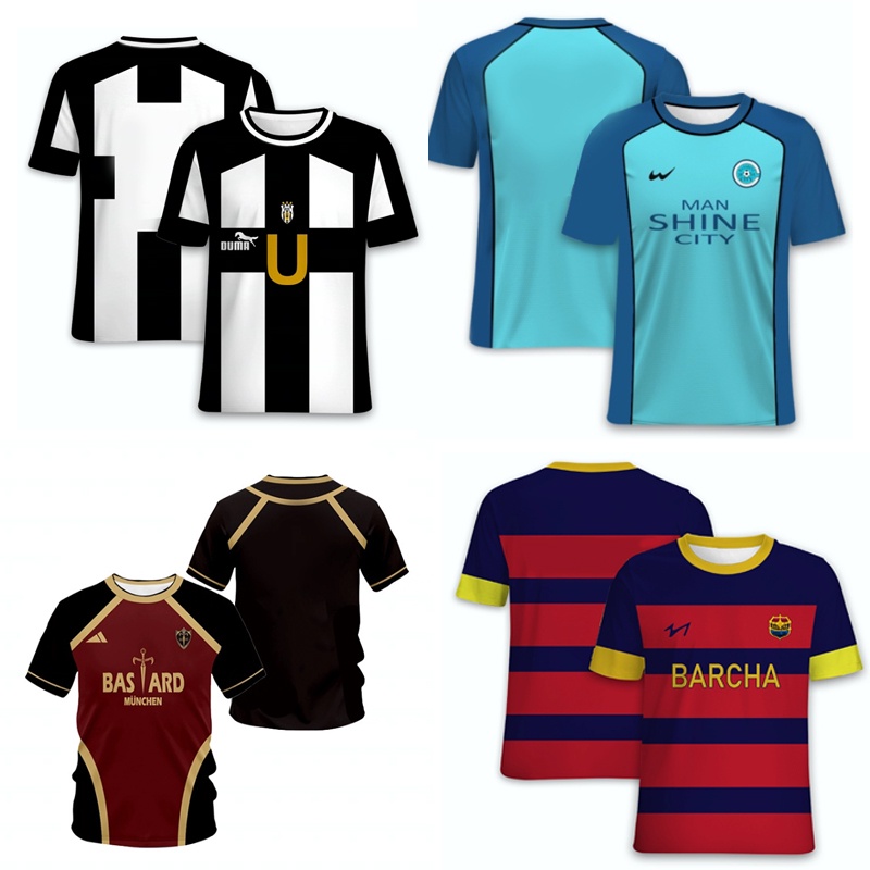 Jersey Futsal & Football Motif VL Replika Anime Ubers Blue Lock Full Print Jersey