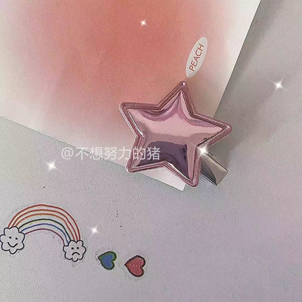 Kẹp Tóc Mái Ngôi Sao Năm Cánh Chính Hãng niche Dễ Thương y2k