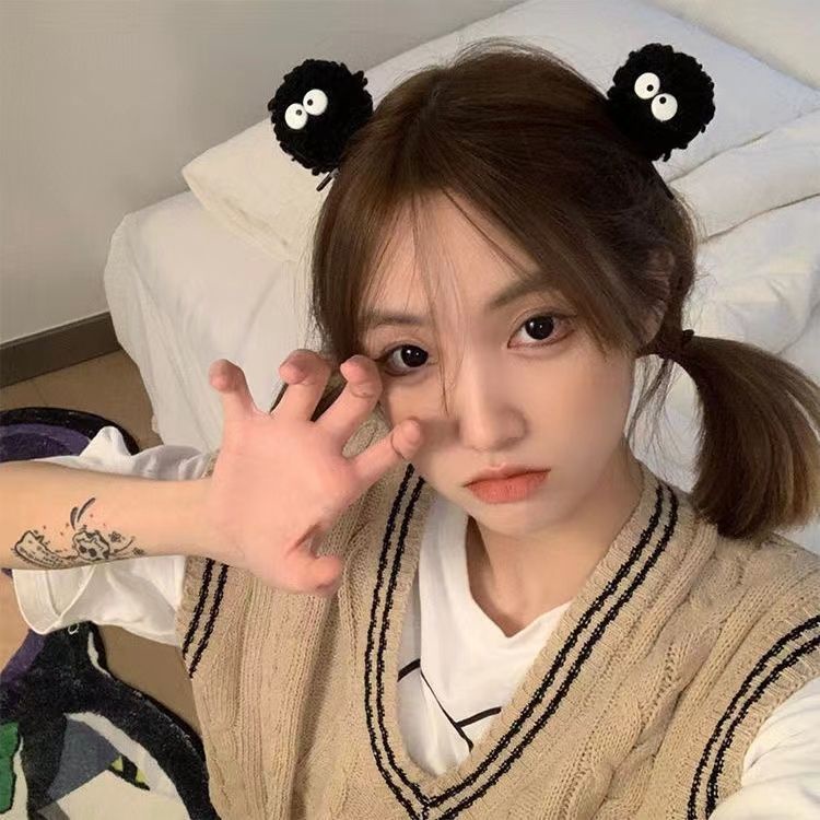 Kẹp Tóc Nhỏ Màu Đen Họa Tiết Hoạt Hình Dễ Thương Cho Bé Gái