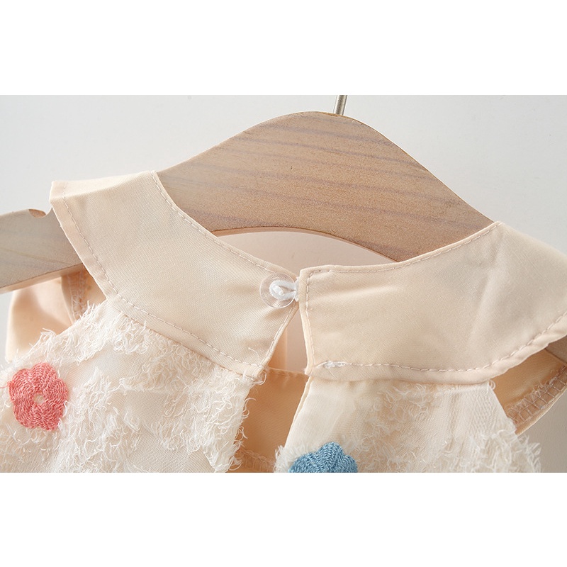 Đầm Tua Rua In Hoa Thời Trang Mùa Hè Xinh Xắn Cho Bé Gái