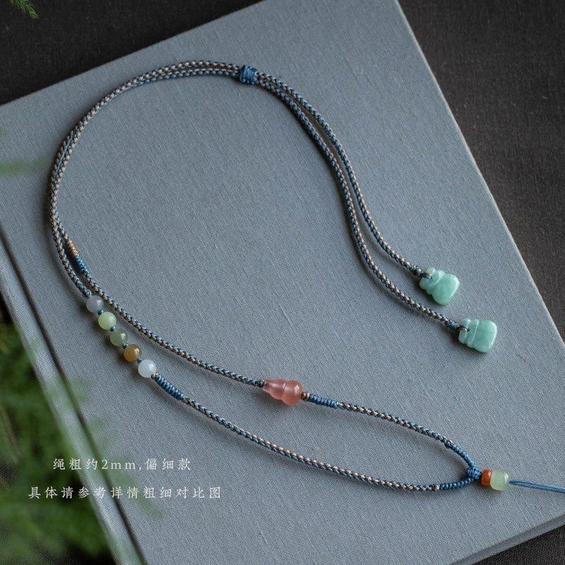 Mặt Vòng cổ Bằng Đá Ngọc Bích Đỏ Tự Nhiên Dễ Phối Đồ Thời Trang Cho Nam Và Nữ