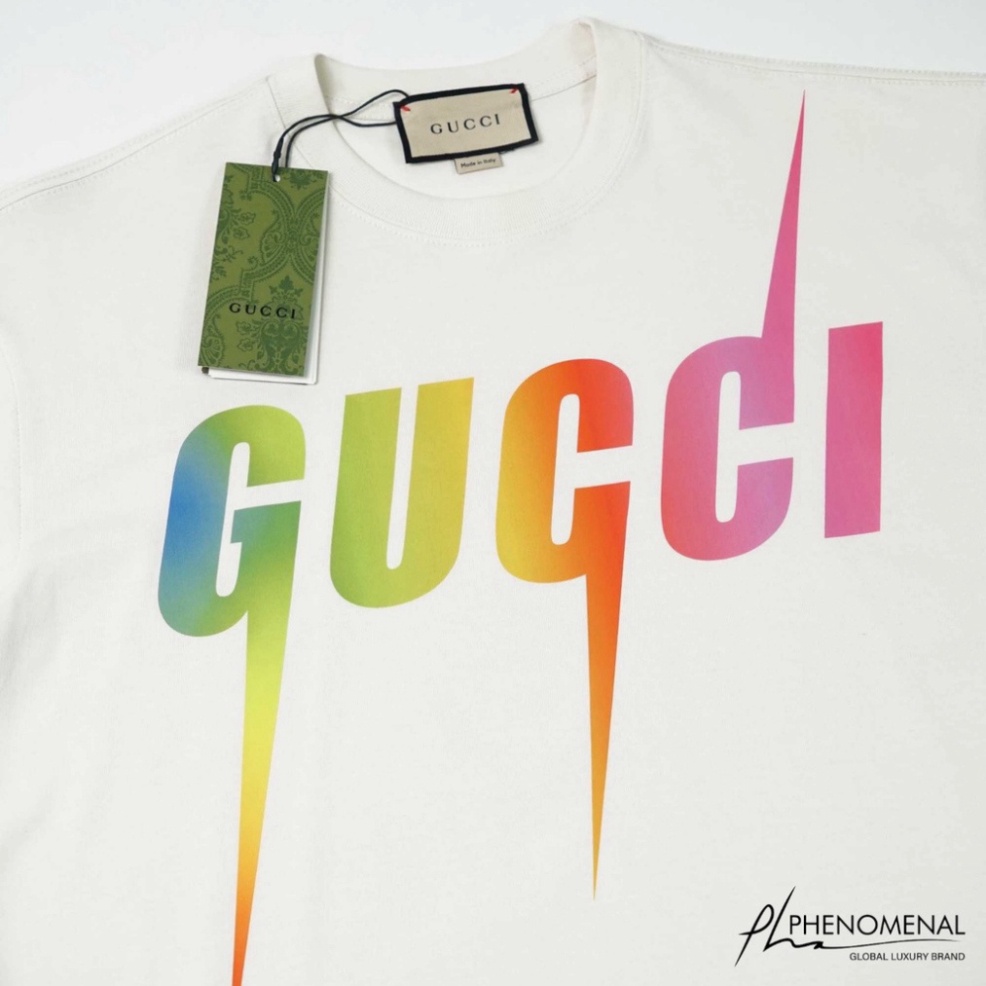 Áo Thun Gucci Blade, Gucci Tia Sét 7 màu  Rainbow loại Best Vải cotton 100%