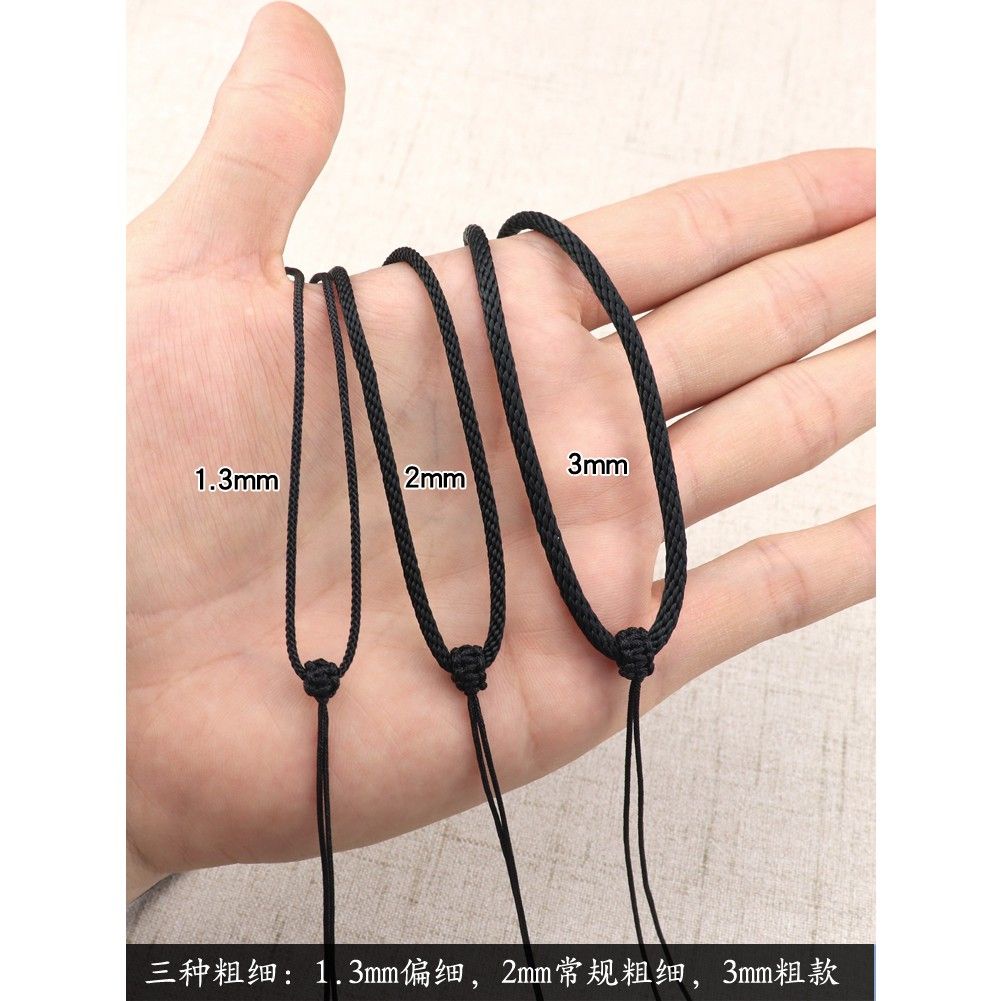 Vòng cổ Mặt Đá Ngọc Bích Màu Đen Thời Trang Cao Cấp Cho Nam Và Nữ