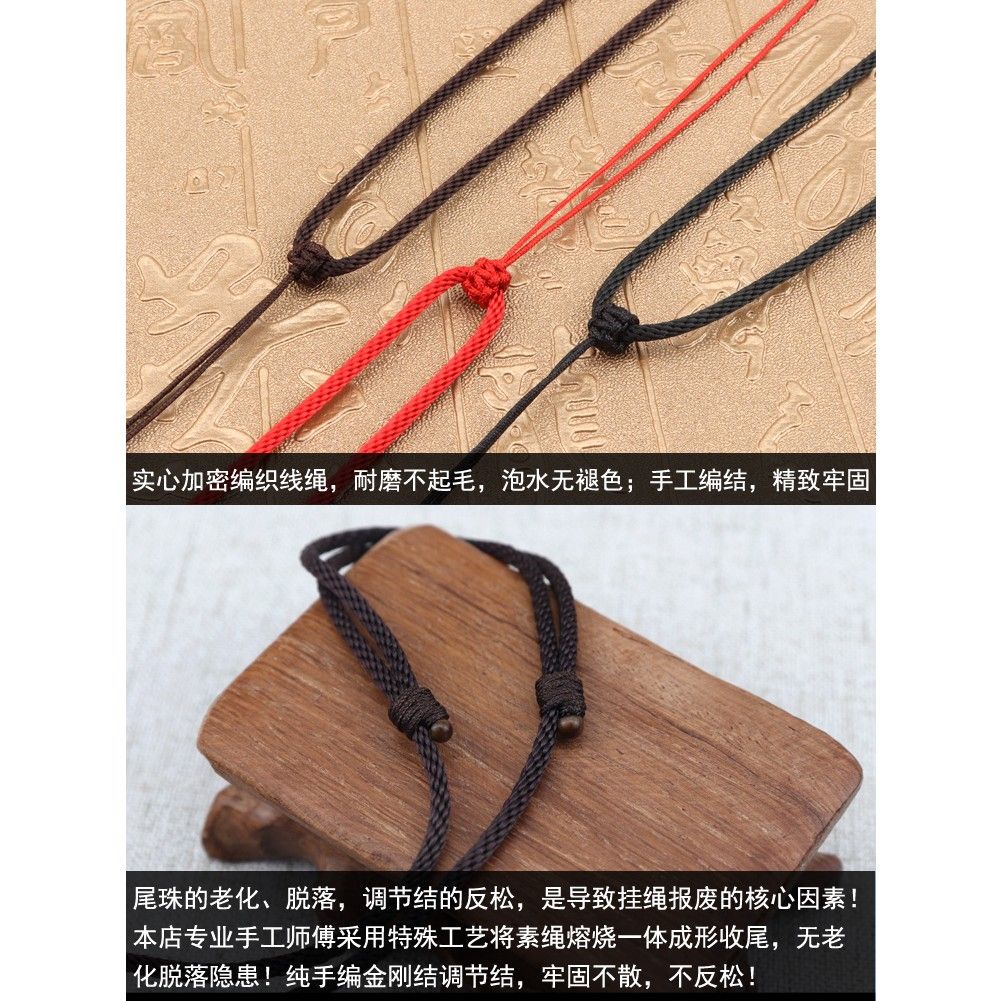 Vòng cổ Mặt Đá Ngọc Bích Màu Đen Thời Trang Cao Cấp Cho Nam Và Nữ